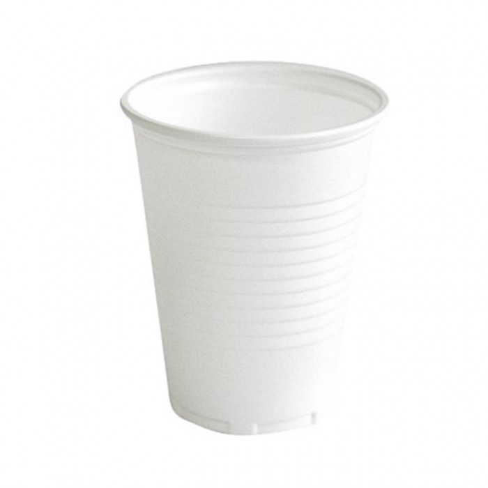 Beker IEZZY 180ml Ø 70mm PP 100 stuks wit