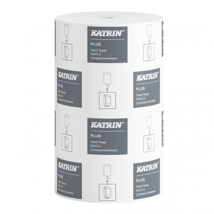 Poetspapier Katrin Plus klein 2-laags 240 vel wit 97494