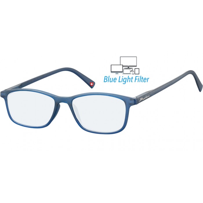 Bril  Montana +0.00 dpt blue light filter blauw