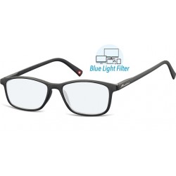 Leesbril  Montana +1.00 dpt blue light filter zwart