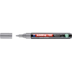 Paintmarker edding 790 op alcoholbasis 2-3mm zilver