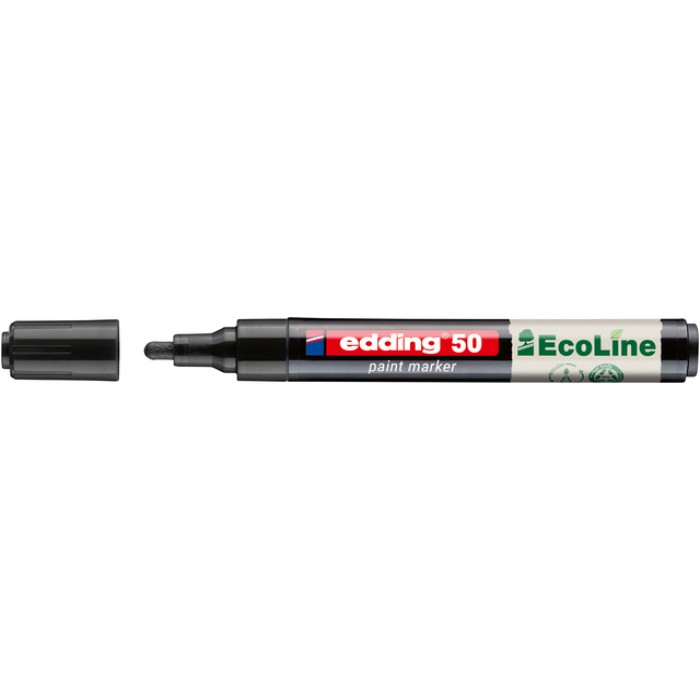 Paintmarker edding 50 EcoLine op waterbasis 2-3mm zwart