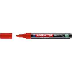 Paintmarker edding 790 op alcoholbasis 2-3mm rood