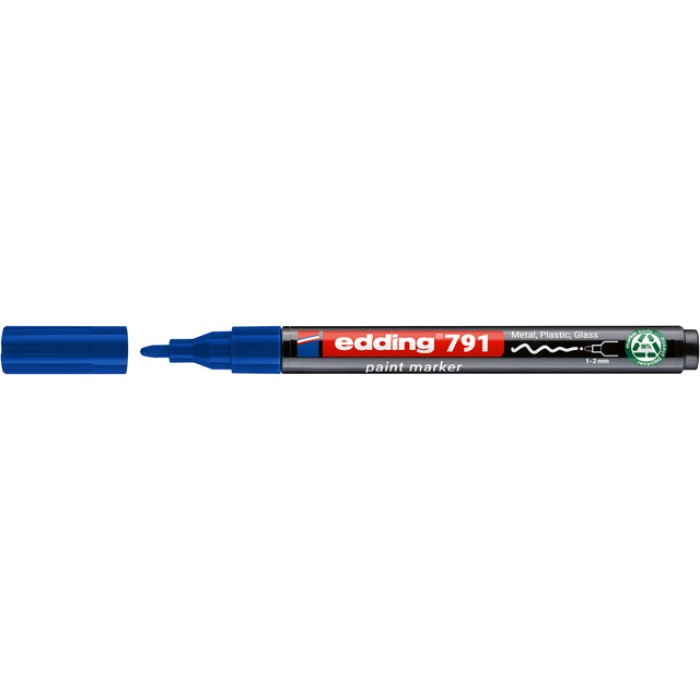 Paintmarker edding 791 op alcoholbasis 1-2mm blauw