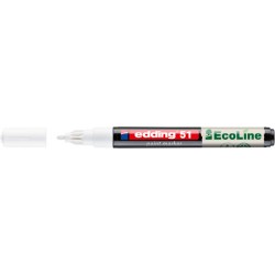 Paintmarker edding 51 EcoLine op waterbasis 1-2mm wit