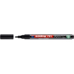 Paintmarker edding 791 op alcoholbasis 1-2mm zwart
