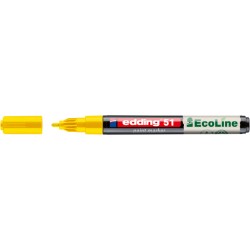 Paintmarker edding 51 EcoLine op waterbasis 1-2mm geel