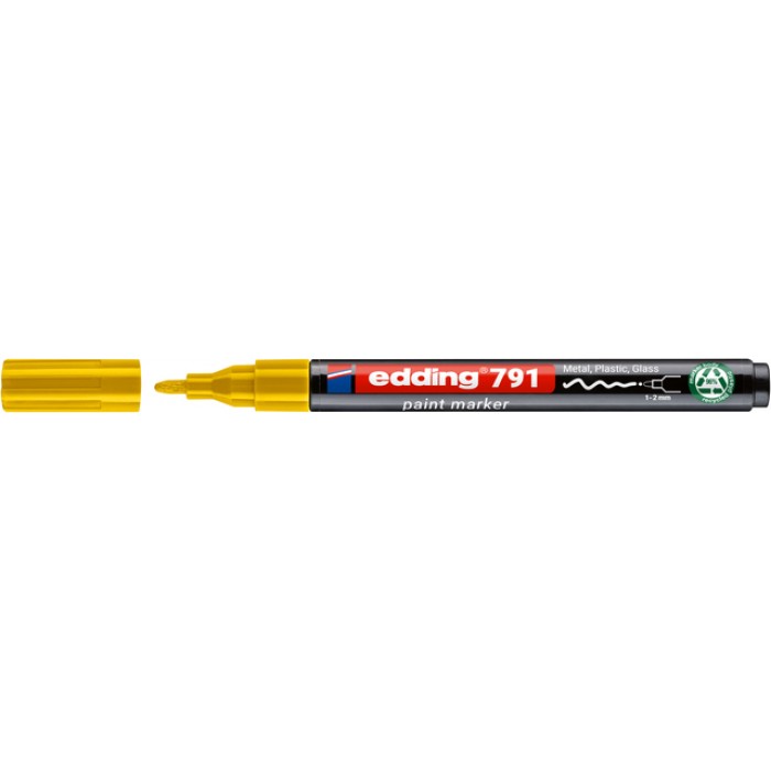 Paintmarker edding 791 op alcoholbasis 1-2mm geel