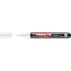 Paintmarker edding 790 op alcoholbasis 2-3mm wit