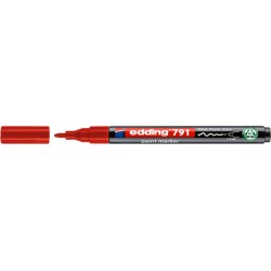 Paintmarker edding 791 op alcoholbasis 1-2mm rood