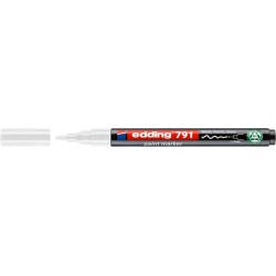 Paintmarker edding 791 op alcoholbasis 1-2mm wit