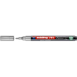 Paintmarker edding 791 op alcoholbasis 1-2mm zilver