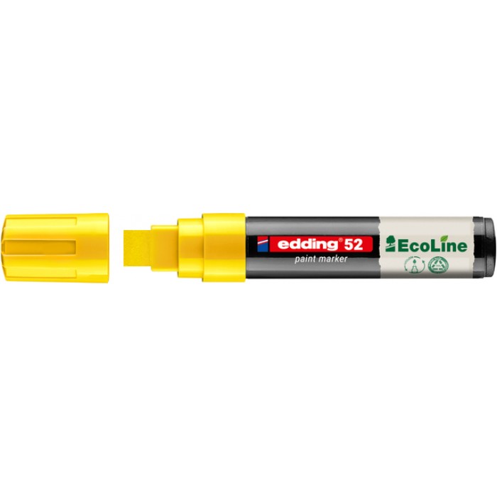 Paintmarker edding 52 EcoLine op waterbasis 4-15mm geel