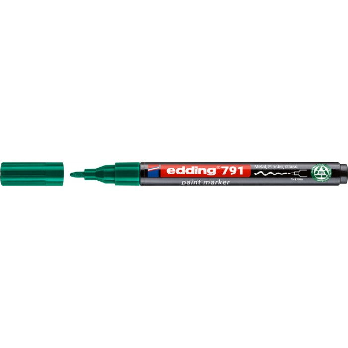 Paintmarker edding 791 op alcoholbasis 1-2mm groen