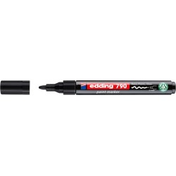 Paintmarker edding 790 op alcoholbasis 2-3mm zwart