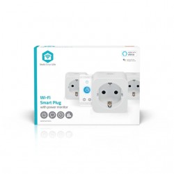 Slimme stekker Nedis Smartlife Wifi 3 stuks wit