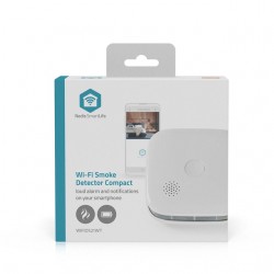 Rookmelder Nedis Smartlife Wifi 10 jaar sensor wit