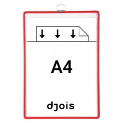 Zichtpanelenframe hangend Tarifold A4 rood 5 stuks