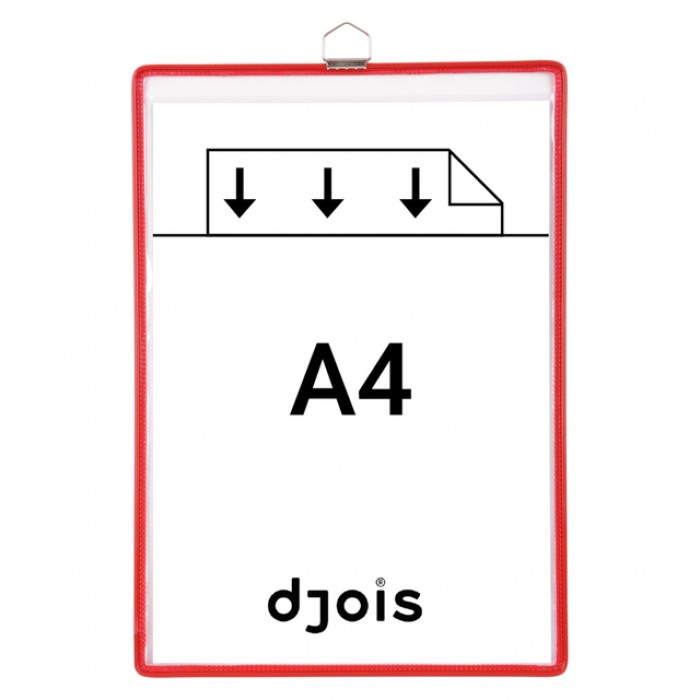 Zichtpanelenframe hangend Tarifold A4 rood 5 stuks