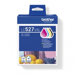 Inktcartridge Brother LC-527 zwart + 3 kleuren