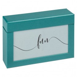 Fotobox walther design Fun 10x15cm 100 foto's petrol groen