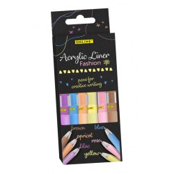 Acrylliner Online fashion assorti 6 stuks
