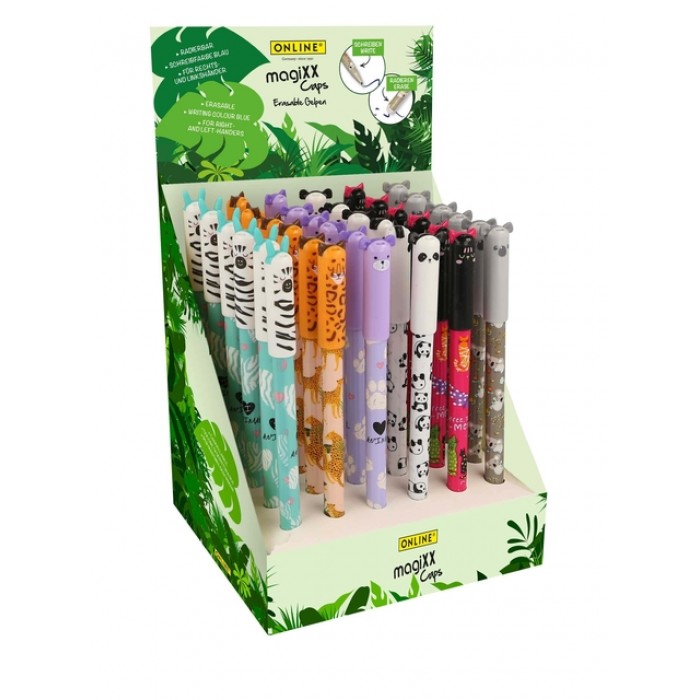 Gelschrijver Online Magixx cap animal 0.7mm assorti
