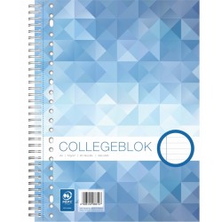 Collegeblok WORK A4 lijn 23-gaats 80vel 70gr