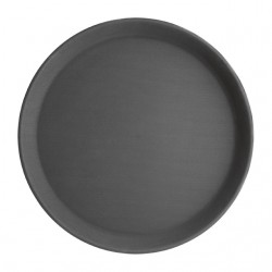 Dienblad Olympia Kristallon antislip rond Ø35.6cm PP zwart