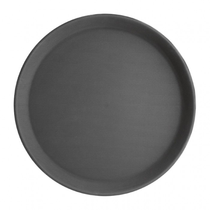 Dienblad Olympia Kristallon antislip rond Ø40.6cm PP zwart