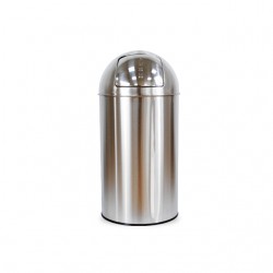 Afvalbak BRASQ Push Bin PB230+ 30 liter rvs