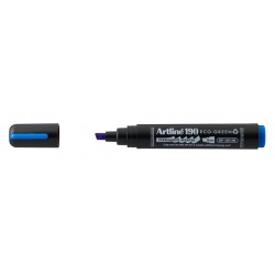 Klik hier voor meer details over  Permanent marker Artline 190  Dry Safe Eco schuin 2-5mm blauw Permanent marker Artline 190  Dry Safe Eco schuin 2-5mm blauw