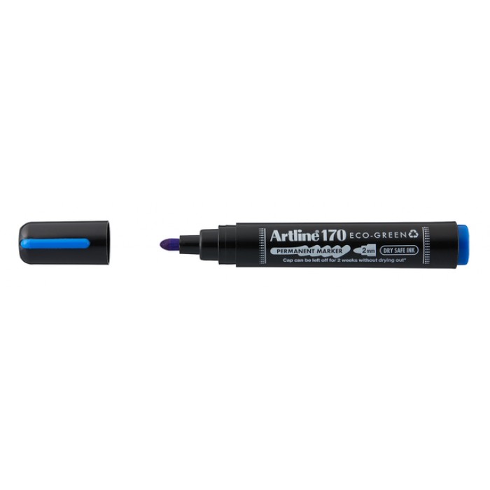 Permanent marker Artline 170 Dry Safe Eco rond medium blauw
