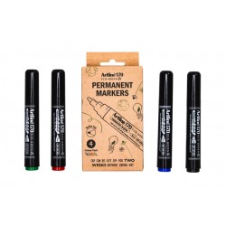 Klik hier voor meer details over  Permanent marker Artline 170 Dry Safe Eco rond medium ass 4 stuks Permanent marker Artline 170 Dry Safe Eco rond medium ass 4 stuks