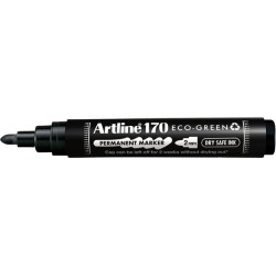 Klik hier voor meer details over  Permanent marker Artline170 Dry Safe Eco rond medium zwart Permanent marker Artline170 Dry Safe Eco rond medium zwart