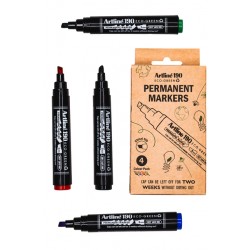 Klik hier voor meer details over  Permanent marker Artline 190  Dry Safe Eco schuin 2-5mm assorti 4 stuks Permanent marker Artline 190  Dry Safe Eco schuin 2-5mm assorti 4 stuks