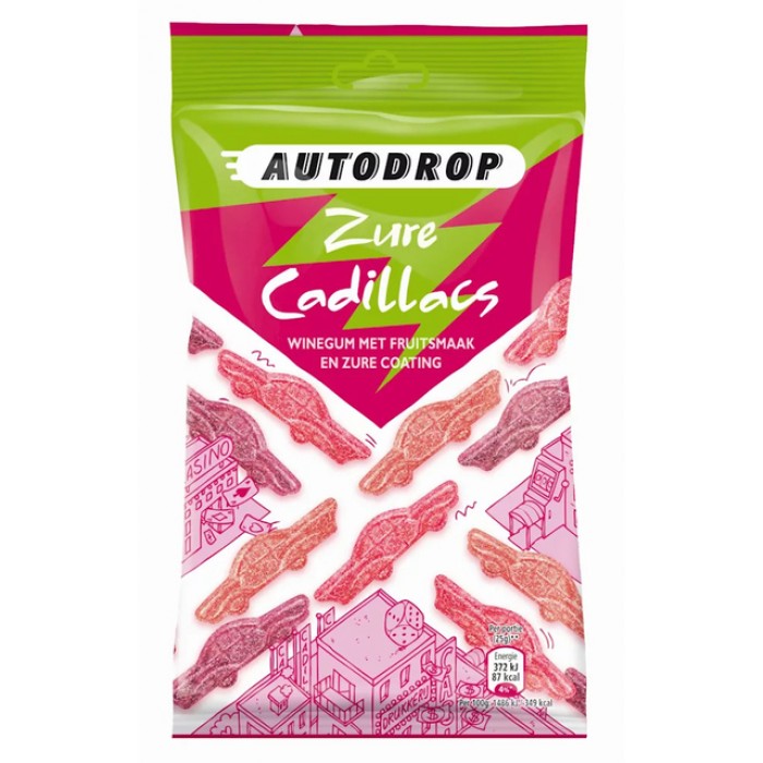 Autodrop zure Cadillacs zak 85 gram