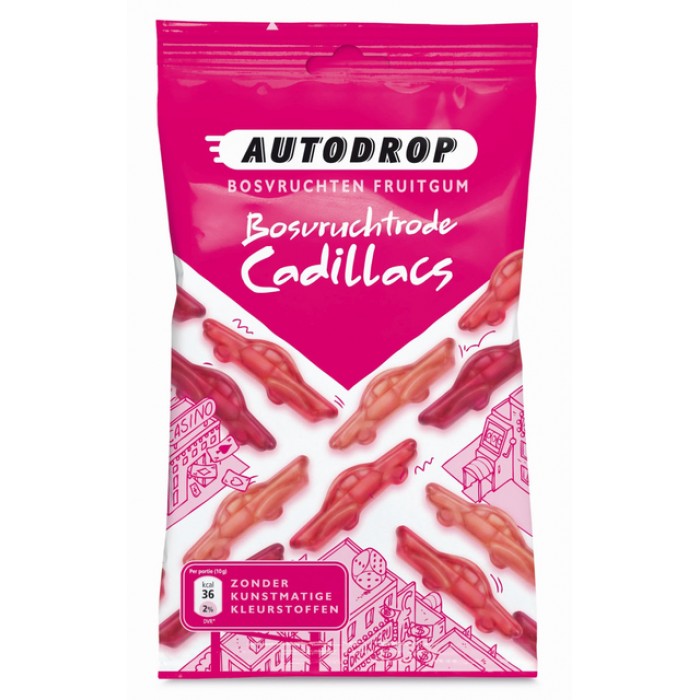 Autodrop rode Cadillacs zak 85 gram