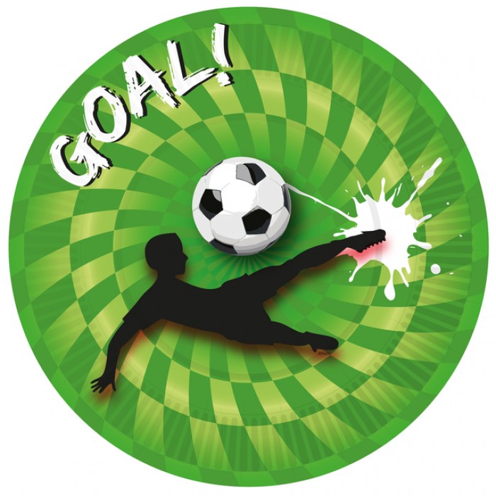 Bord Haza Goal! 23cm 8 stuks