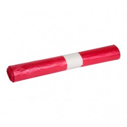 Afvalzak Propsac HDPE T25 70x110cm 120L rood rol &agrave; 20 stuks