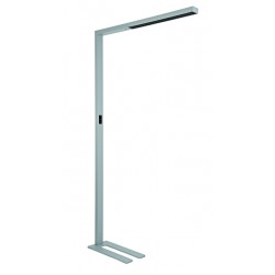 Vloerlamp MAUL Sirius LED beweging- daglichtsensor dimbaar zilver