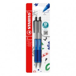 Klik hier voor meer details over  Balpen STABILO pointball colorful medium blauw blister à 2 stuks Balpen STABILO pointball colorful medium blauw blister à 2 stuks