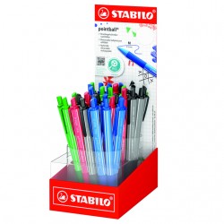 Klik hier voor meer details over  Balpen STABILO pointball colorful medium assorti Balpen STABILO pointball colorful medium assorti