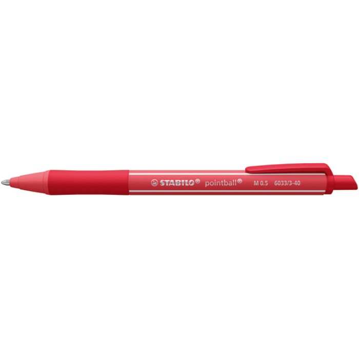 Balpen STABILO pointball colorful medium rood