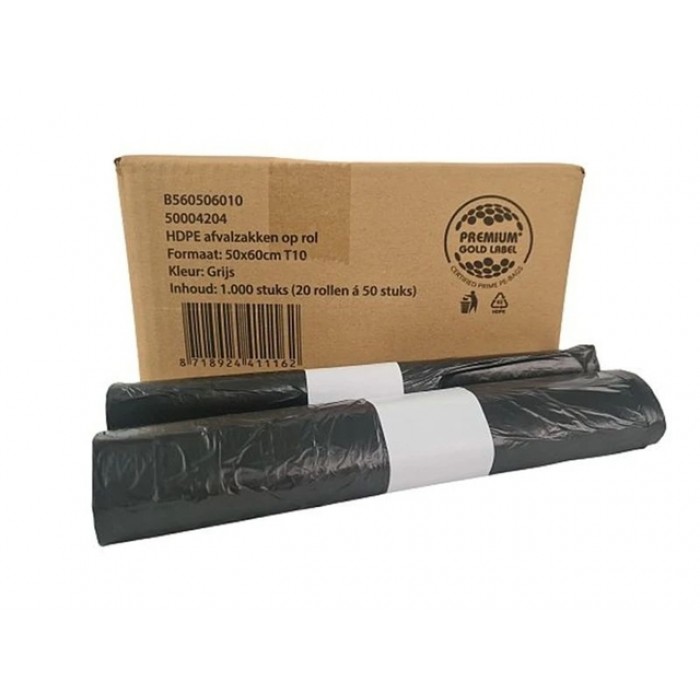 Pedaalemmerzak Vepa Bins 50x60cm HDPE T10 24L grijs