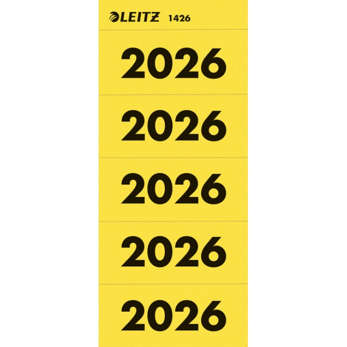 Rugetiket Leitz 2026 geel 100 stuks