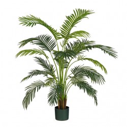 Kunstplant Mica Areca palm in pot groen waterproof