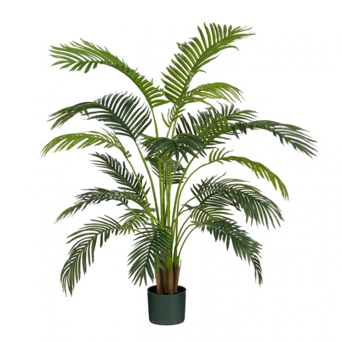 Kunstplant Mica Areca palm in pot groen waterproof