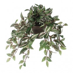 Kunstplant Mica Tradescantia hangend groen Ø25 45cm