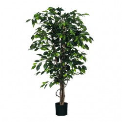 Kunstplant Mica Ficus groen in plastic pot Ø85 150cm
